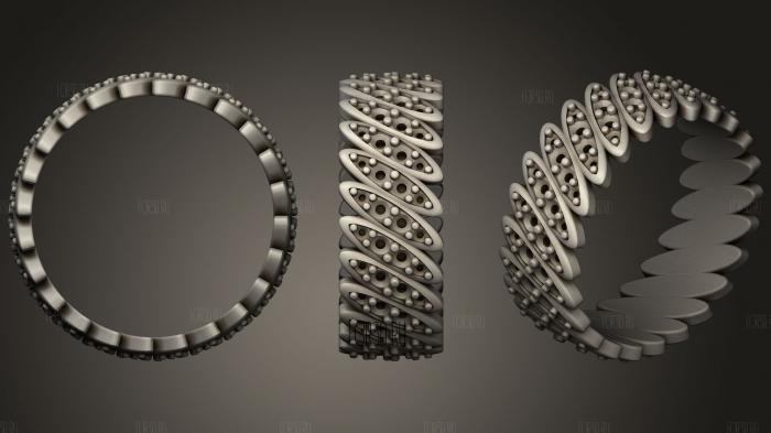 Eternity Band Ring stl model for CNC